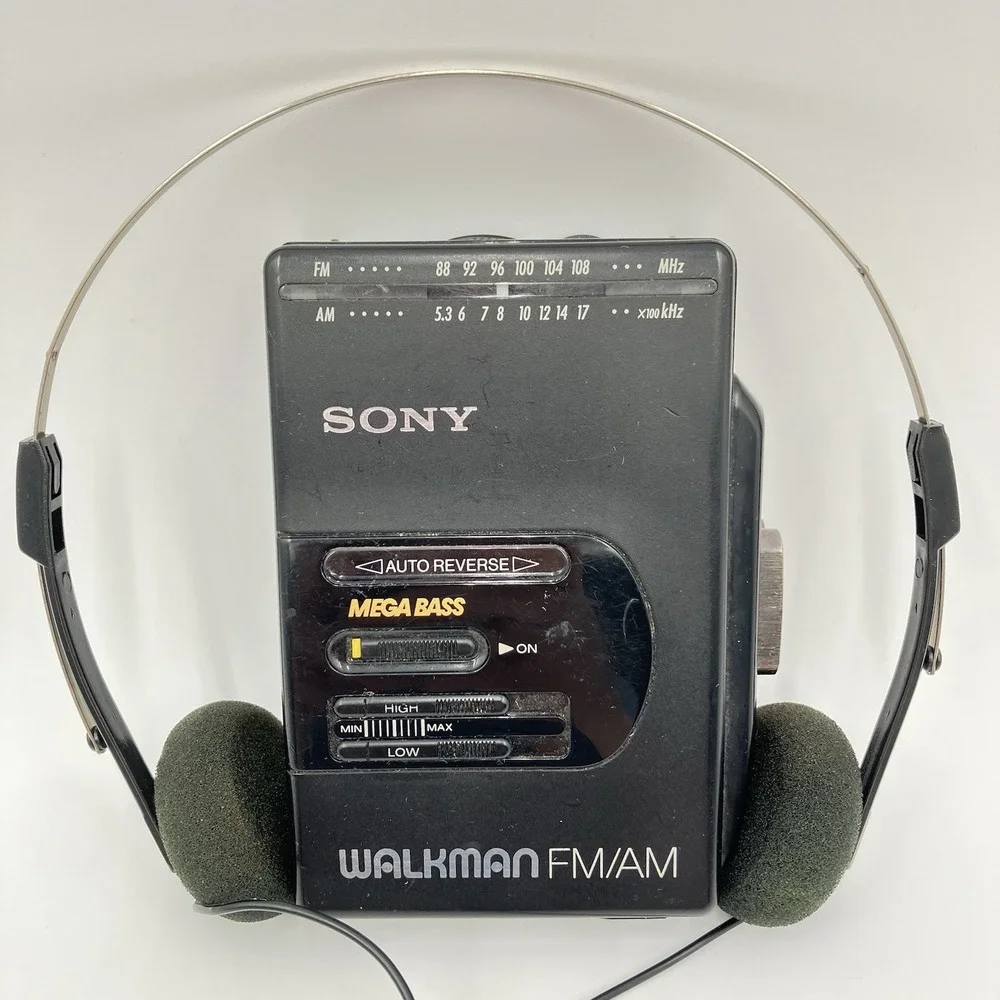 Sony Walkman WM-F2065 AM/FM Cassette Mega Bass Player New Belt - Reconditioned